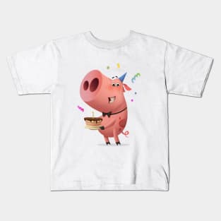 Birthday piggy Kids T-Shirt